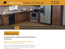 Tablet Screenshot of cabinetrysalesanddesign.com